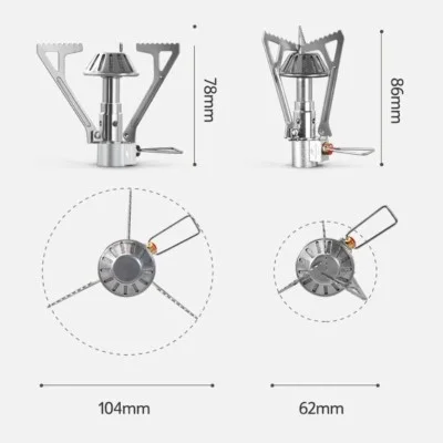 Naturehike Mini Folding Camping Stove - Silver